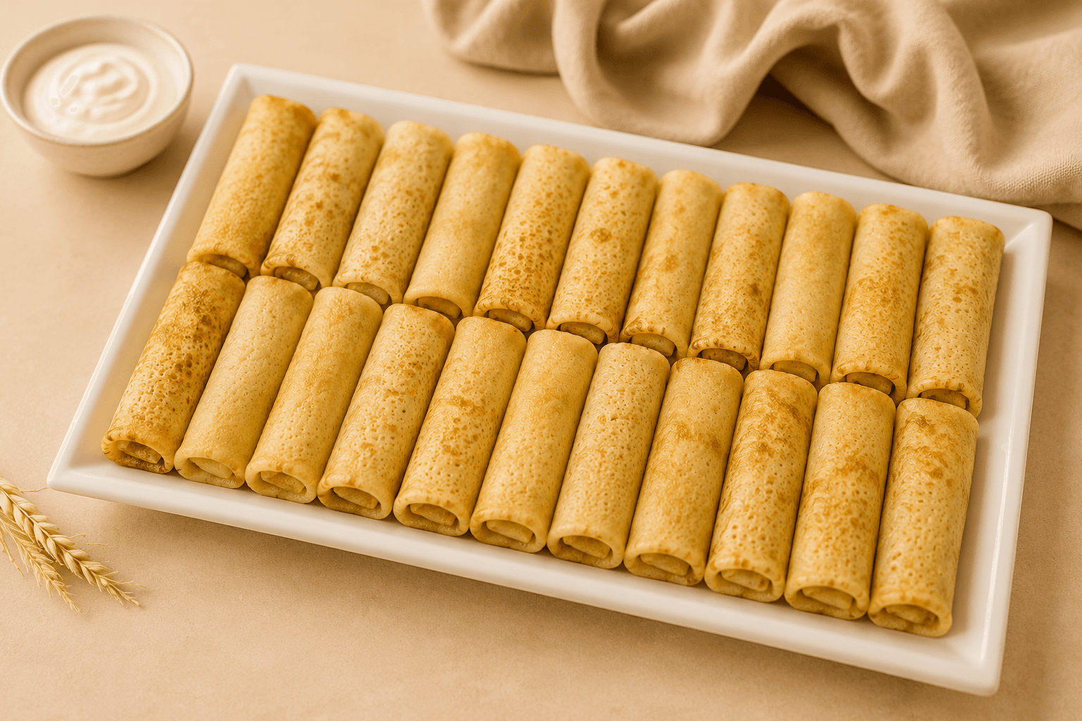 Blinchiki maison, crêpes russes traditionnelles
