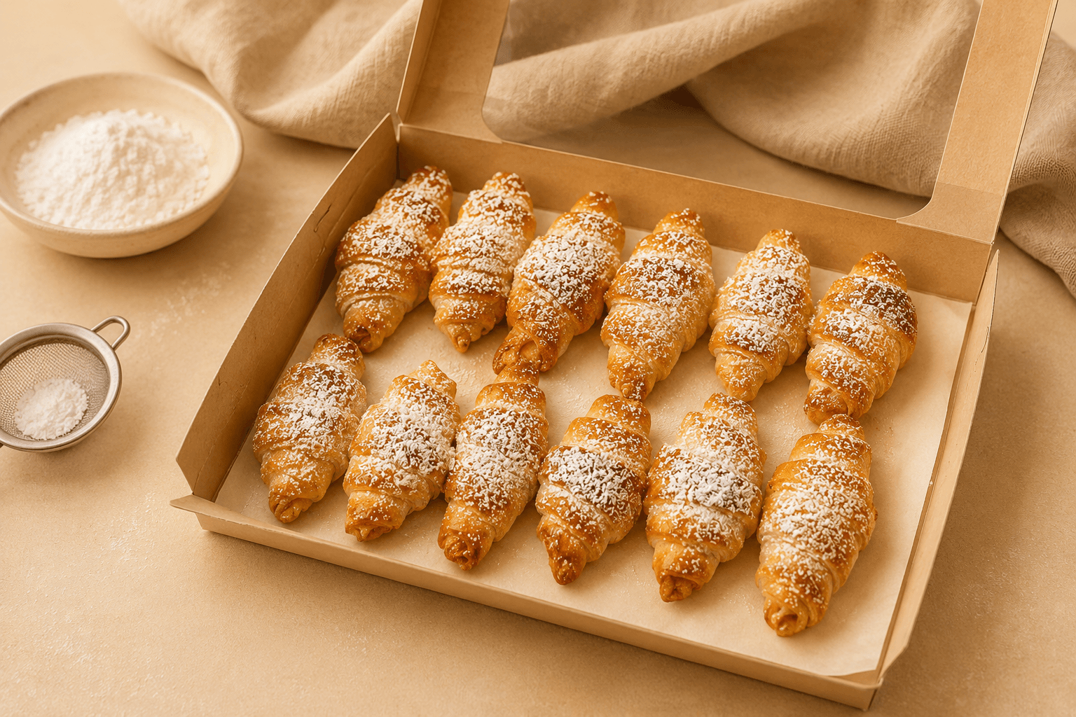 Sigaretki maison, pâtisseries roulées artisanales